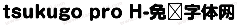 tsukugo pro H字体转换